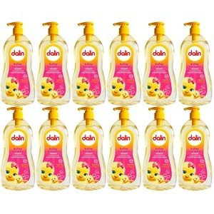 Dalin Bebek Şampuanı 700ML Kolay Tarama Badem Özlü Pompalı (12 Li Set)