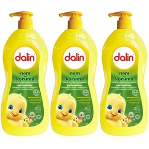 Dalin Bebek Saç & Vücut Şampuanı 700ML Nem ve Koruma Avakado Özlü (Pompalı) (3 Lü Set)