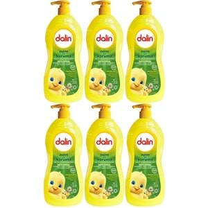 Dalin Bebek Saç & Vücut Şampuanı 700ML Nem ve Koruma Avakado Özlü (Pompalı) (6 Lı Set)