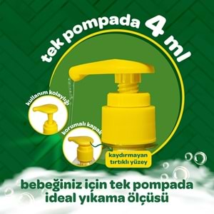 Dalin Bebek Saç & Vücut Şampuanı 700ML Nem ve Koruma Avakado Özlü (Pompalı) (9 Lu Set)