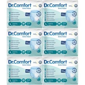 Dr.Comfort Hasta Bezi Yetişkin Emici Külot L-Büyük 180 Adet (6Pk*30)