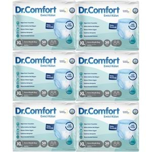 Dr.Comfort Hasta Bezi Yetişkin Emici Külot Ekstra Büyük (XL) 180 Adet (6Pk*30)