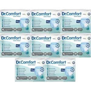 Dr.Comfort Hasta Bezi Yetişkin Emici Külot Ekstra Büyük (XL) 240 Adet (8Pk*30)