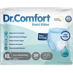 Dr.Comfort Hasta Bezi Yetişkin Emici Külot Ekstra Büyük (XL) 240 Adet (8Pk*30)