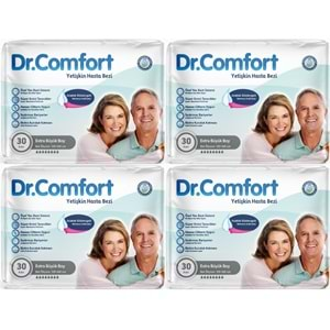 Dr.Comfort Yetişkin Hasta Bezi Bel Bantlı Tekstil Yüzeyli XL - Ekstra Büyük 120 Adet (4PK*30)