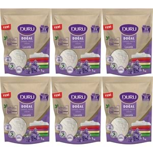 Duru Doğal Granül Matik Sabun Tozu Lavanta 6KG (6PK*1) (150 Yıkama)