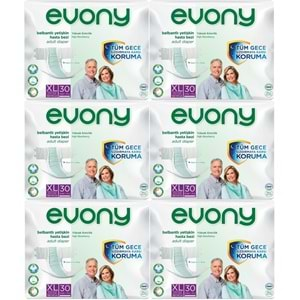 Evony Hasta Bezi Yetişkin Bel Bantlı Tekstil Yüzey Ekstra Büyük (XL) 180 Adet (6PK*30)