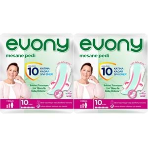 Evony Günlük Mesane Pedi Yoğun 20 Adet (2PK*10)