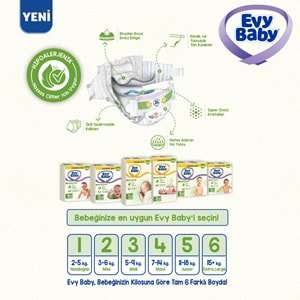 Evy Baby Bebek Bezi Beden:5 (11-18KG) Junior 132 Adet Aylık Fırsat Pk