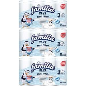 Familia Plus Tuvalet Kağıdı (3 Katlı) 48 Li Set Maxi Hijyen (3PK*16)