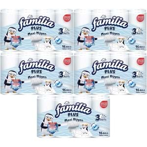 Familia Plus Tuvalet Kağıdı (3 Katlı) 80 Li Set Maxi Hijyen (5PK*16)