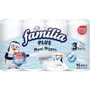 Familia Plus Tuvalet Kağıdı (3 Katlı) 80 Li Set Maxi Hijyen (5PK*16)