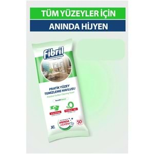 Fibril Yüzey Temizlik Havlusu 50 Yaprak XL Temizlik Kokulu 6 Lı Set 300 Yaprak Plastik Kapaklı