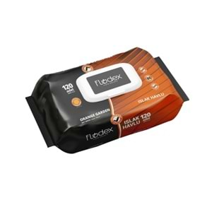 Flodex Islak Havlu Mendil 120 Yaprak Orange Garden (3 Lü Set) 360 Yaprak Plastik Kapaklı