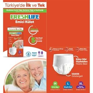 FreshLife Emici Külot Hasta Bezi XL Ekstra Büyük 90 Adet (3PK*30)