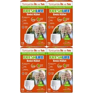 FreshLife Emici Külot Hasta Bezi Medium - Orta - M 120 Adet (4PK*30)