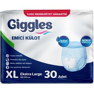 Giggles Hasta Bezi Yetişkin Emici Külot Ekstra Büyük (XL) 150 Adet (5Pk*30)