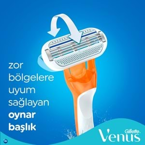 Gillette Venus Riviera Kullan At Kadın Tıraş Bıçağı 4 Lü Set (2PK*2)