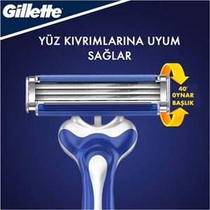 Gillette Blue3 Comfort Kullan At Tıraş Bıçağı (6+2) Toplam 96 Adet (Avantaj Pk) (12 Li Set)