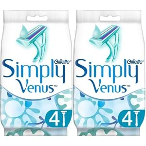 Gillette Simply Venus 2 Kullan At Kadın Tıraş Bıçağı 8 Li Set (2PK*4)