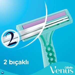 Gillette Simply Venus 2 Kullan At Kadın Tıraş Bıçağı 12 Li Set (3PK*4)