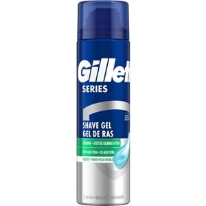 Gillette Traş Jeli Series 200ML Sensitive/Hassas/Yeşil (12PK*200ML)