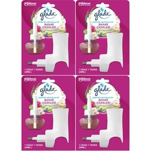 Glade Elektrikli Oda Kokusu Kit Bahar Çiçekleri (4 Lü Set)