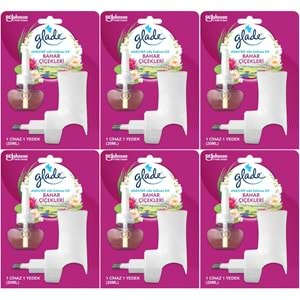 Glade Elektrikli Oda Kokusu Kit Bahar Çiçekleri (6 Lı Set)