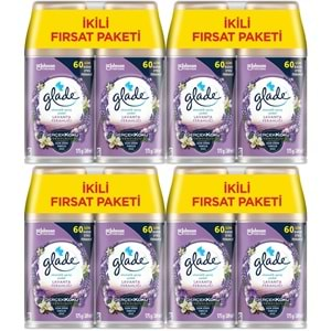 Glade Oda Kokusu Otomatik Sprey Yedek 269ML (8 Li Set) Lavanta (4PK*2)