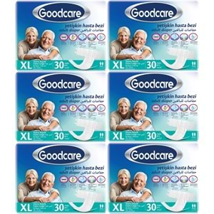 Goodcare Hasta Bezi Yetişkin Bel Bantlı Tekstil Yüzey XL Extra Large- Ekstra Büyük 180 Adet (6PK*30)