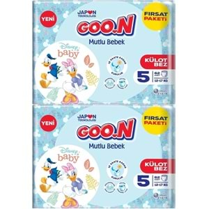 Goon Mutlu Bebek Külot Bebek Bezi Beden:5 (12-17KG) Junior 124 Adet Ekonomik Fırsat Pk