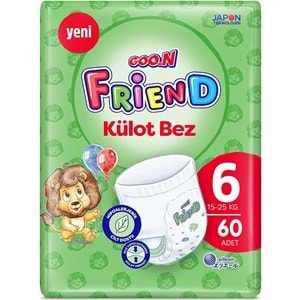 Goon Friend Külot Bebek Bezi Beden:6 (15-25KG) Extra Large 180 Adet Aylık Fırsat Pk