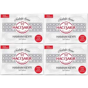 Hacı Şakir Sabun 800GR Hamam Keyfi (Nostalji Serisi) (4 Lü Set)