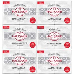 Hacı Şakir Sabun 800GR Hamam Keyfi (Nostalji Serisi) (6 Lı Set)