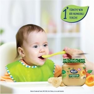 Hero Baby Kavanoz Maması 120GR Organik Kayısılı Muzlu (6 Lı Set)