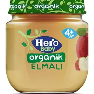 Hero Baby Kavanoz Maması 120GR Organik Elmalı (12 Li Set)