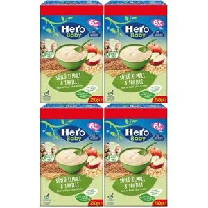 Hero Baby Kaşık Maması 250GR Sütlü Meyveli 8 Tahıllı (Avantaj Pk) (4 Lü Set)