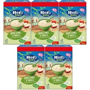 Hero Baby Kaşık Maması 250GR Sütlü Meyveli 8 Tahıllı (Avantaj Pk) (5 Li Set)