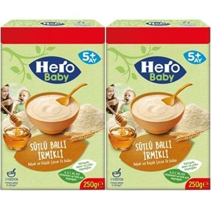 Hero Baby Kaşık Maması 250GR Sütlü Ballı İrmikli (Avantaj Pk) (2 Li Set)