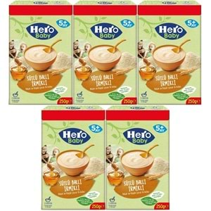 Hero Baby Kaşık Maması 250GR Sütlü Ballı İrmikli (Avantaj Pk) (5 Li Set)