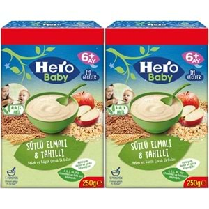 Hero Baby Kaşık Maması 250GR Sütlü Elmalı 8 Tahıllı (Avantaj Pk) (2 Li Set)