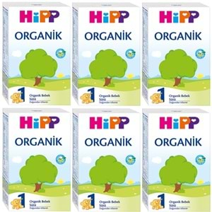 Hipp Organik Bebek Sütü 300GR No:1 (6 Lı Set)