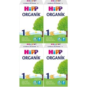 Hipp Organik Bebek Sütü 600GR No:1 (1. Aydan İtibaren) (4 Lü Set)