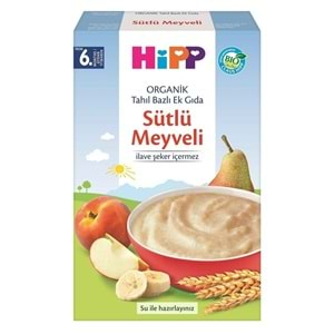 Hipp Organik Sütlü Meyveli Tahıl Bazlı Kaşık Maması 250Gr (6 Lı Set)