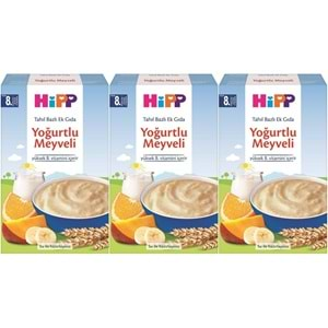 Hipp Organik Sütlü Yoğurtlu Meyveli Kaşık Maması 250Gr (3 Lü Set)