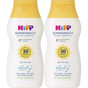 Hipp Babysanft Bebek Güneş Sütü 200Ml (30 Faktör) (2 Li Set)