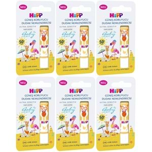 Hipp Babysanft Organik Dudak Nemlendiricisi Ultra Sensıtıv 4.8GR (Sarı) (6 Lı Set)