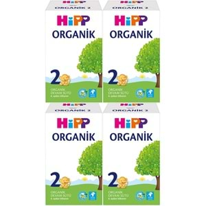 Hipp Organik Devam Sütü 600GR No:2 (6. Aydan İtibaren) (4 Lü Set)