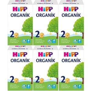 Hipp Organik Devam Sütü 600GR No:2 (6. Aydan İtibaren) (6 Lı Set)