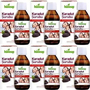 Hünnap Karadut Şurubu 50ML (6 Lı Set)